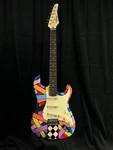 Lyman Art Series Namm 2023 #7 12 Hand-painted One-off Electric Guitar Usa. Fixed Price $899.00.