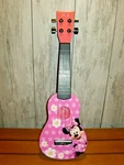 Disney Ukulele Minnie Mouse Kids Child Toy Works Mini Guitar Pink First Act. Fixed Price $21.00.
