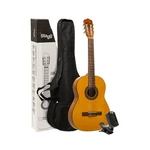 Stagg 3/4 Size Classical Guitar, Tuner & Gig Bag Package Natural. Fixed Price $149.99.