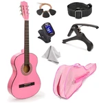 Master-play 30" Linden Wood Classical Guitar Kit Pink. Fixed Price $74.24.