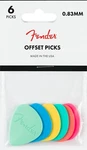 198-9999-104 Genuine Fender (6) Multi-color Offset Picks 0.83MM Guitar/bass. Fixed Price $15.00.