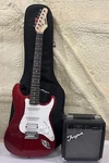 Austin AU733 Solid Body Electric Guitar, Gig Bag & Traynor Studio Mate 10 Amp. Fixed Price $189.99.