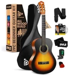 Pyle 30" Beginner Acoustic Guitar Kit, 1/4 Junior Instrument (sunburst Matte). Fixed Price $85.49.