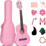 30 Inches Pink Beginner Acoustic Guitar Student Kids With Basic Starter. Fixed Price $99.99.