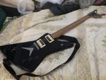 Dean Zx 6 String Electric Guitar, Signed By Rise Against, Black, Works, Neck. Fixed Price $300.00.