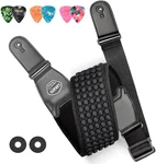 Guitar Straps For Electric Bass, 3.5" Wide Padded Neoprene. Fixed Price $53.99.