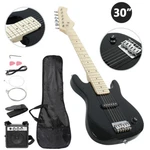 Black 30 Inches Beginner Electric Guitar With Macthed Case, 5W Amp, Strap. Fixed Price $56.59.