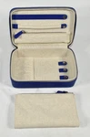 Mark And Graham Medium Travel Jewelry Case True Blue Blank Mono Nwot. Fixed Price $44.99.