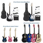 Beginners Acoustic/electric Guitar 30" 38" 39" With Case Strap Pick. Fixed Price $46.58.