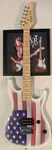 Viper GE-93 Us Solid Body Electric Guitar American Flag+stevie Ray Vaughn Frame.. Fixed Price $199.00.