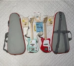 Loog Mini Electric Guitar, Bag, Strap, 4 Picks, Extra Strings, Wall Hanger, More. Fixed Price $440.00.