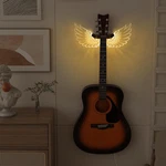 Guitar Wall Mount With Led Wings Acrylic Wooden Hanger Shelf. Fixed Price $84.97.