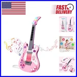 Kids Pink Guitar With Lights & Sounds Perfect Musical Gift For Girls 3-5. Fixed Price $64.79.