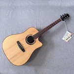 Dreadnought Cutaway Acoustic Electric Guitar Solid Spruce Top Natural. Fixed Price $279.00.