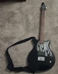 First Act ME1980 Electric Guitar Black With Flames 19801D23334 Great Condition!!. Fixed Price $199.99.