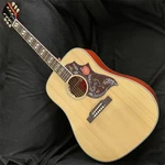 Natural Solid Spruce Top Custom Acoustic Guitar With Eq Rosewood Fingerboard. Fixed Price $430.00.