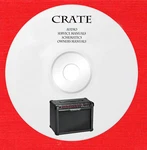 Crate Audio Repair Service Owner Manuals On 1 Dvd In Pdf Format. Fixed Price $23.30.