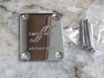 First Act ME431 Guitar Neck Plate With Screws In Chrome. Fixed Price $25.00.