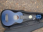Twisted Wood Blue Acoustic 4-STRING Ukulele With Gig Bag Musical Instrument. Fixed Price $85.00.