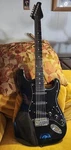 Sawtooth Series Electric Guitar, Maple Neck, Extra Black, St-es Strat Goth. Fixed Price $144.00.