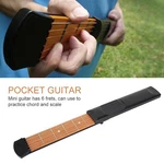 Portable Mini 6 Fret Guitar Practice Hands Training Tool Chord Trainer With Bag. Fixed Price $8.90.