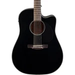 Jasmine JD39 Dreadnought Acousticelectric Guitar Black. Fixed Price $449.00.