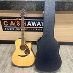 Yamaha FGX720SC 6 String Solid Top Acoustic Electric Guitar With Hard Case. Fixed Price $327.13.
