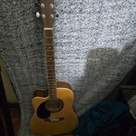 Johnson JG-624-CEN Acoustic Guitar With Case. Fixed Price $100.00.