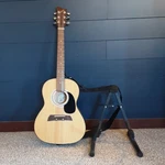 First Act Acoustic Guitar Dreadnought 6 String Spruce Natural W/ Strap. Fixed Price $30.00.