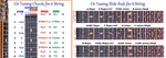 C6 Chord & Slide Rule Charts For Six String Lap Steel Guitar - 2 Laminations. Fixed Price $22.95.