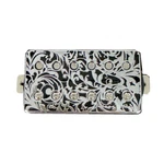 Johnny Eleca Electric Guitar Pickup Humbucker, Bridge, Silver Carve Patterns. Fixed Price $20.80.