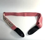 First Act Pink Guitar Strap Adjustable Fabric Leather Ends. Fixed Price $19.99.