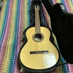 Classical Acoustic Guitarra Almansa 401 Spurce Made Spain With Case. Fixed Price $916.00.