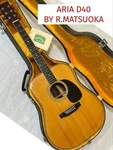 Acoustic Guitar Aria Dreadnought D40 By Ryoji Matsuoka. Fixed Price $880.00.