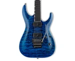 Esp Ltd MH-1000 Qm Electric Guitar Black Ocean Open Box. Fixed Price $1039.99.