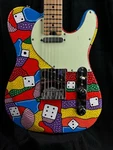 Lyman Art Series Namm 2023 #3 12 Hand-painted One-off Electric Guitar Usa. Fixed Price $1499.00.