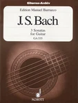 Js Bach 3 Sonatas For Classical Guitar Solo Sheet Music Manuel Barrueco Book. Fixed Price $24.99.