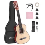 Vevor Classical Guitar 30 Beginner Starter Kit Nylon Strings Natural. Fixed Price $41.90.