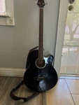 Best Choice Products 4 String Acoustic Bass Guitar Black Hollow Body W/ Strap. Fixed Price $80.00.