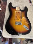 Silvertone SS10 Strat Guitar Body Sunburst Build, Pool Rout Fits Fender Neck. Fixed Price $49.00.