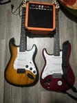 Lyxpro EGBK0030S 20W 39IN Full Size Electric Guitar With Accessories. Fixed Price $76.29.