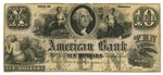 1856 American Bank Dover Hill $10 Obsolete Note IN140-G8A R7 (66468). Fixed Price $169.99.