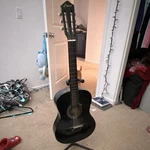 Crescent Classical Acoustic Guitar 6-STRING Right-handed Black Wood Body. Fixed Price $50.50.