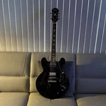 Epiphone Semi-hollow Black Electric Guitar 6 String. Fixed Price $475.00.