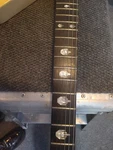 Esp Explorer Style Electric Guitar Beige Emg Pickups Unique Inlays 6 String. Fixed Price $750.00.