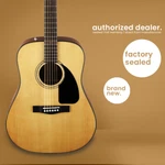 Fender CD60 Dreadnought Acoustic Guitar Natural. Fixed Price $179.97.