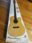 Spectrum Ail 44SSL Full-size Cutaway Acoustic Guitar. Fixed Price $69.99.