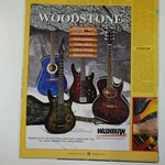 Vintage 8X11" Magazine Cutting Washburn Woodstone Guitars. Fixed Price $13.61.