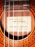 1976 Spanish Handmade Parramon Classical Concert Guitar With Brandnew Hardcase. Fixed Price $595.00.
