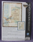 Home Memories Cross Stitch Kit Dimensions Is Where Live Forever. Fixed Price $25.00.